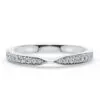 Anillo de Compromiso Torsade en oro blanco 18k
